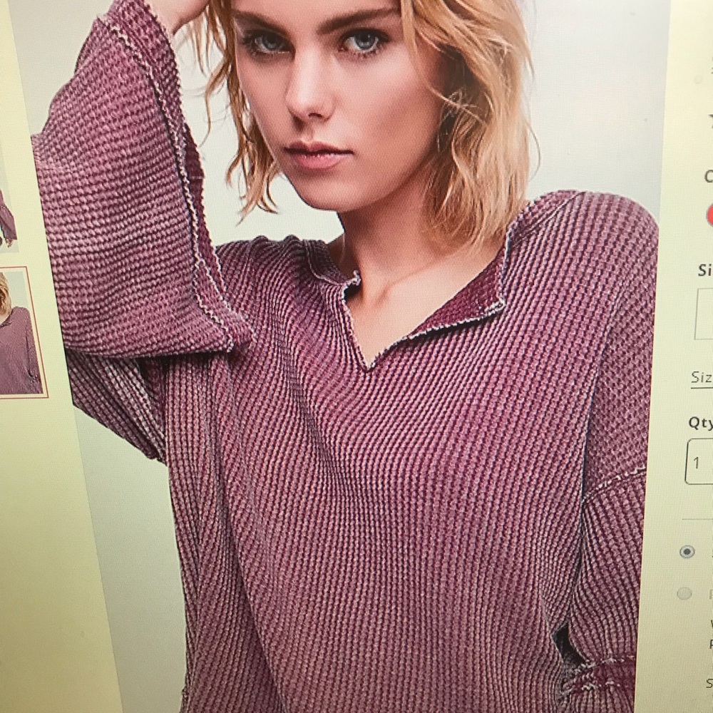 Free People Dahlia Thermal Top